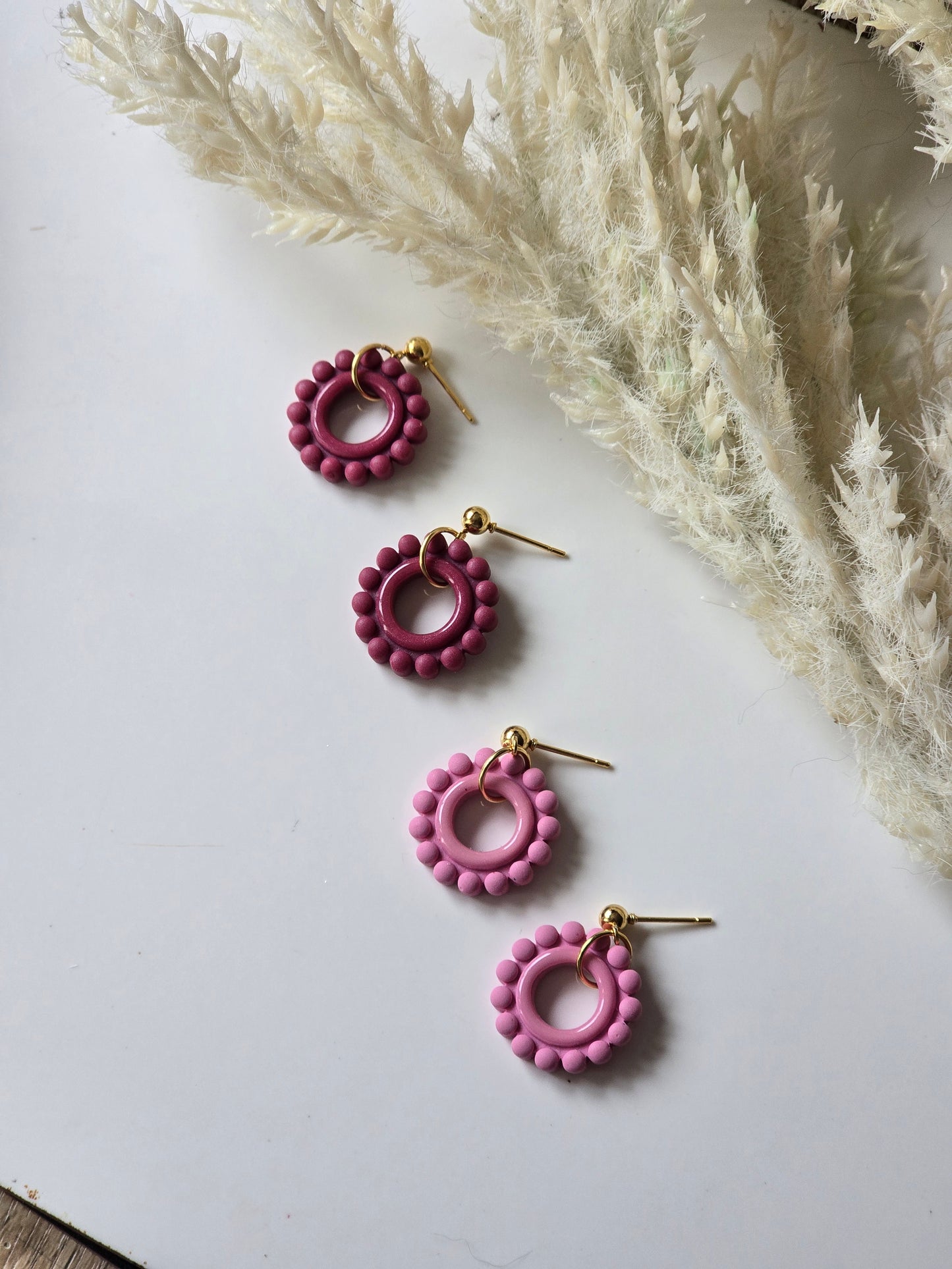 Bubble circle dangles|can be switched for silver/fish hook