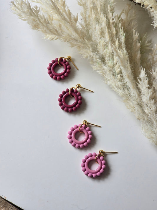 Bubble circle dangles|can be switched for silver/fish hook