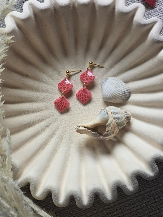 Talulah midi pink coral| can be switched for silver/fish hook