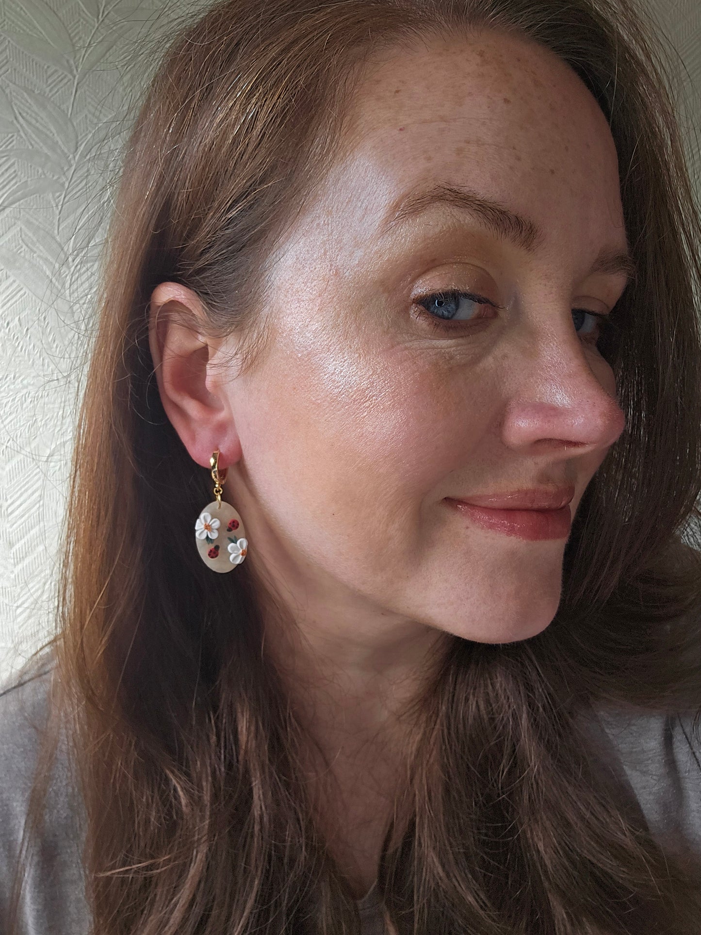 Daisy ladybird Huggies|can be switched for silver