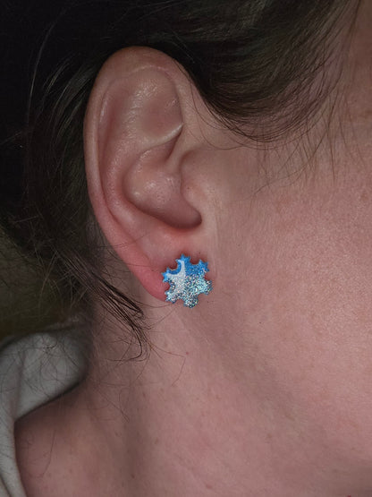 2 in 1 snowflake earrings